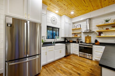 The kitchen has updated appliances and plenty of counter space!