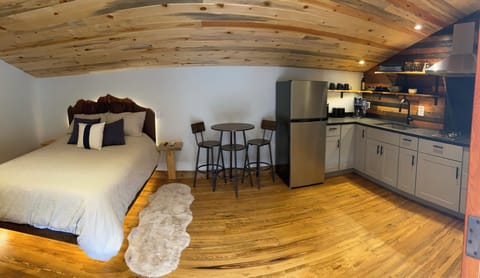 Cozy yet luxurious studio cabin. The main room is ~420 square feet.