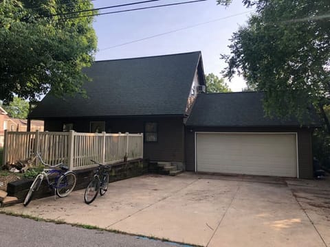 Driveway with bikes