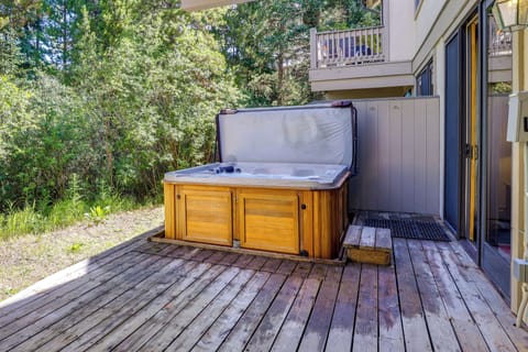 Patio | Private Hot Tub