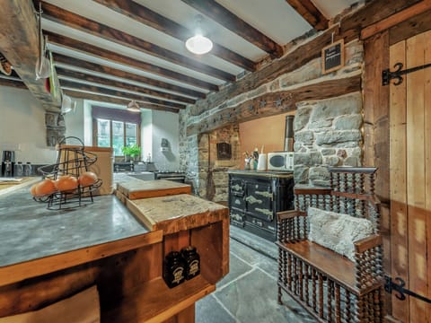 Kitchen | Ynywsen Dairy Flat, Nantgaredig