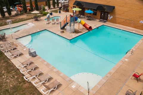 Indoor pool, outdoor pool