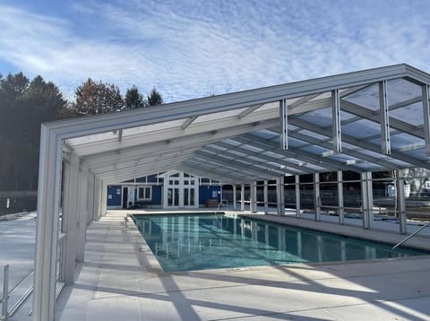 Indoor pool, a heated pool