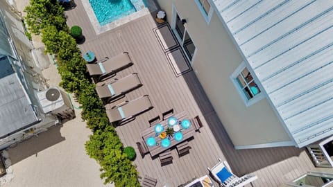 The deck is a great place to work on your tan...