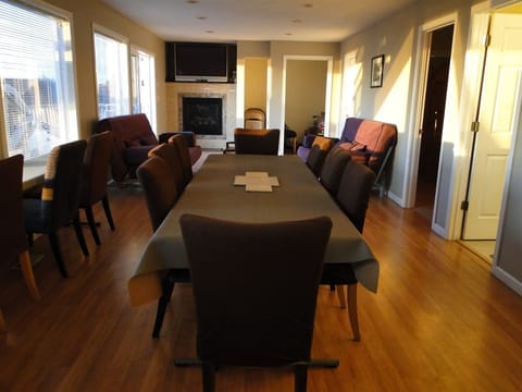 Seating for 8 with extra chairs and folding tables for larger groups 2nd floor