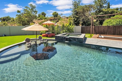 Outdoor Area with Pool and Spa