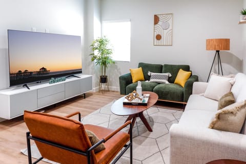 Relax in style in our modern living room featuring high end contemporary