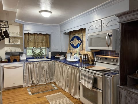 Settle in and whip up a quick comfort food recipe in the cozy kitchen :)