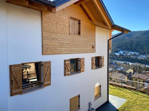 The mountain chalet from the side