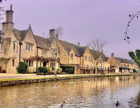 Sunset in Bourton on the Water