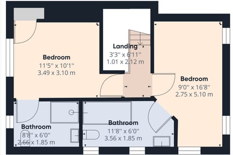 Springbank Cottage floorplan 2
