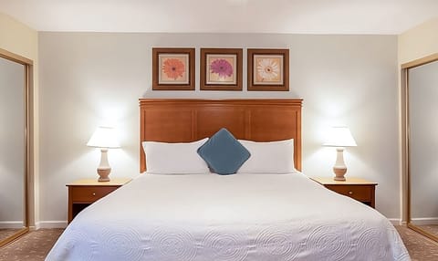 Settle into plush pillows and drift off in calm comfort.