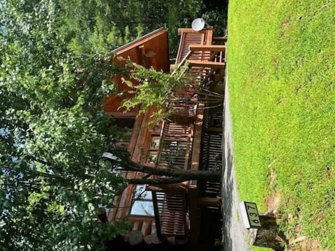 Architecture, Building, House, Cabin, Hardwood