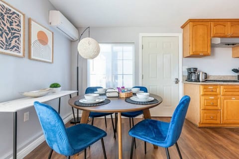 Savor a home-cooked meal in our charming dining area, with a kitchenette stocked with everything you need to whip up a gourmet feast.