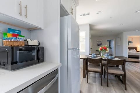 Enjoy home-cooked meals in our cozy dining area that seats up to 4. #travelSGV