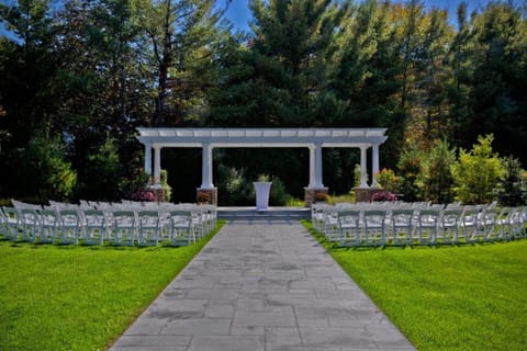 Outdoor banquet area