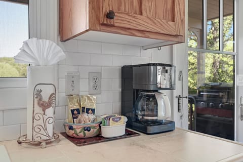 Samples of locally roasted coffee and organic teas