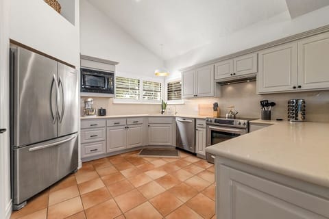 Enjoy plenty of counter space and stainless steel appliances.