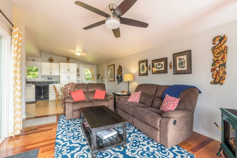 Unwind on the cozy sofa or loveseat, both featuring reclining options for added comfort.