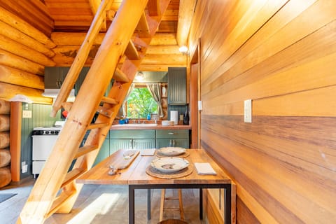 Savoring the joys of dining in close company.