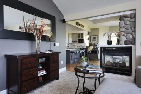 More living space. (Please note that the fireplaces are not currently operational.)