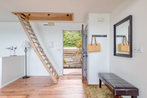 Stairway access to the loft.