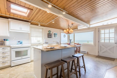 Elevate your kitchen with a spacious and stylish island countertop.