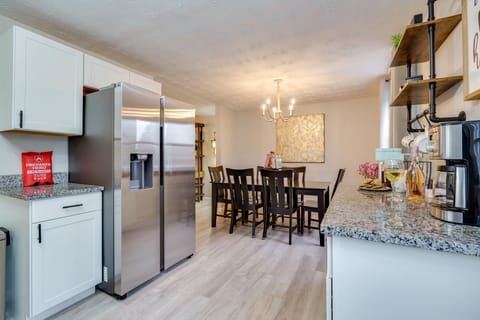 The heart of the home—a modern, fully equipped kitchen and dining area ready to handle everything from a quick breakfast to a family feast.