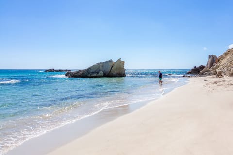 On the beach