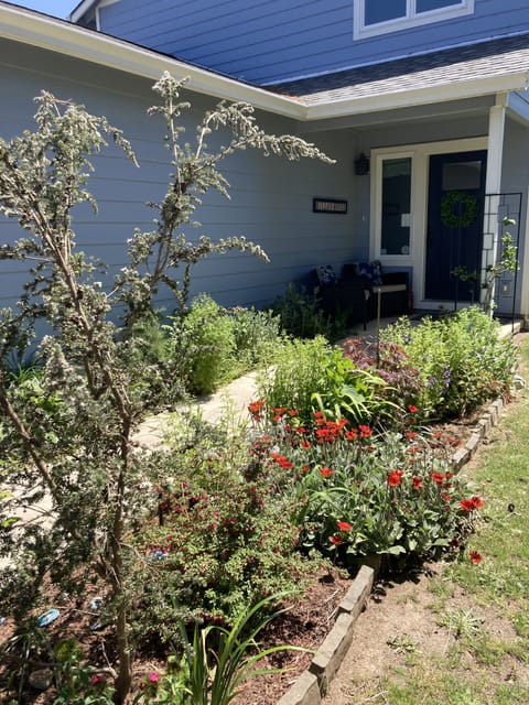 Front porch with garden.