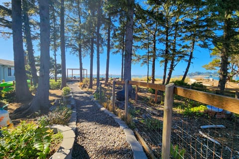 Beautiful wooded property on the Alsea Bay.