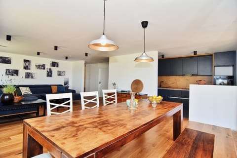 Kitchen and dining area