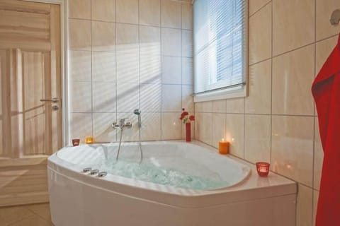 Shower, jetted tub