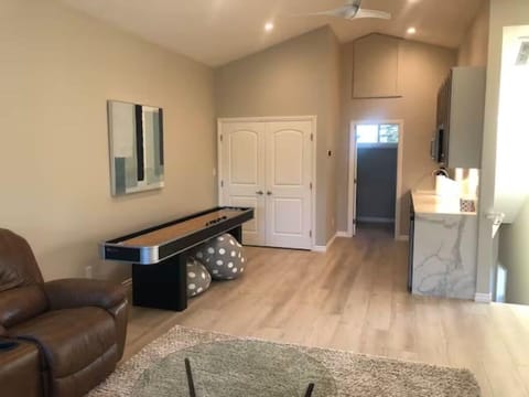 View to the back of the guesthouse towards bathroom