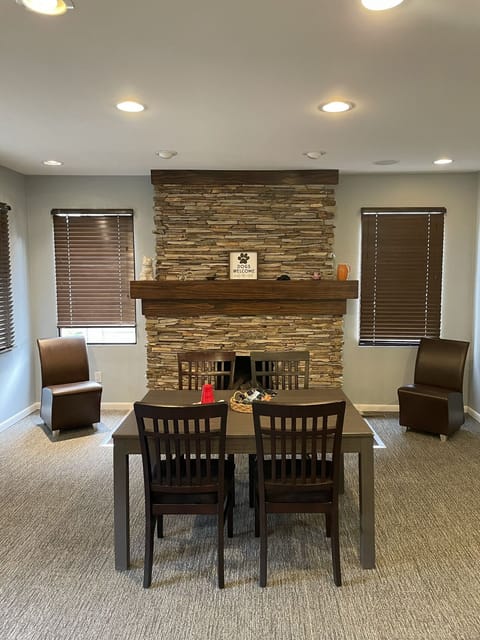Spacious dining room area 