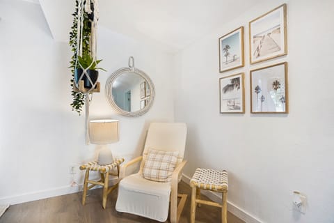 A cozy corner to catch up on reading or socials!