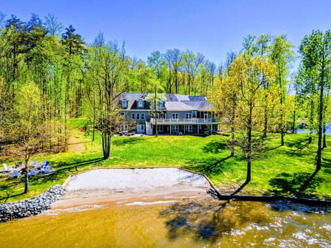 Relax and unwind on the private beach. You will love the views from the beach.