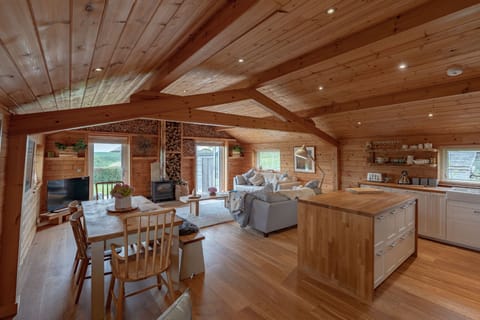 The living space at Fell Lodge, Lancashire