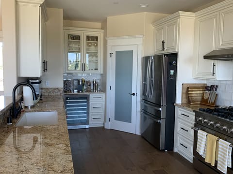 Pantry, LG fridge with cheese/snack drawer