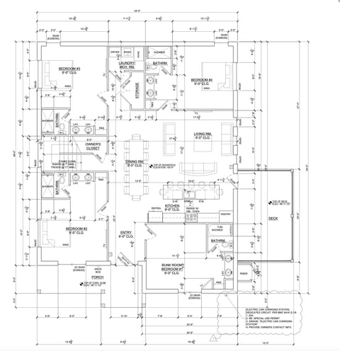House #4 Entry Level Floor Plan