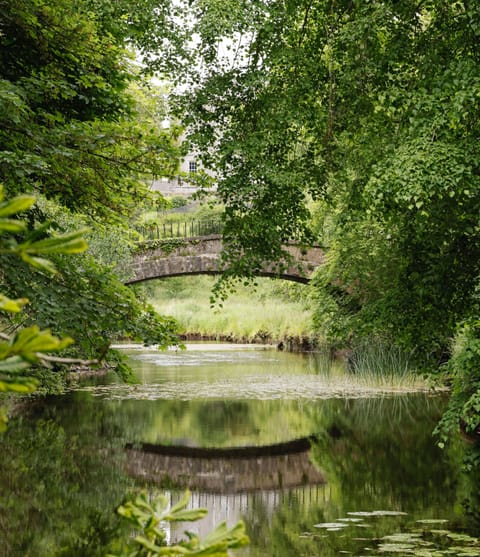The single span bridge on the property crossing the Unshin river.  Built 1771