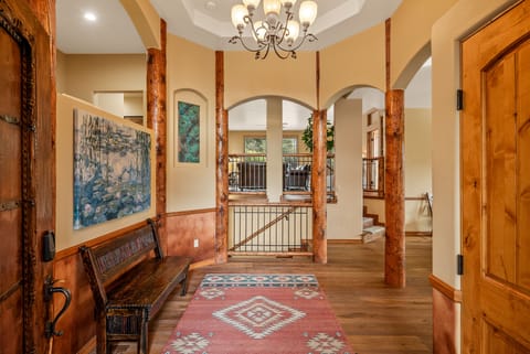 When entering the home, it exudes warmth and and inviting atmosphere. 