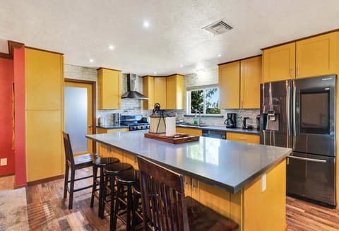 Fully stocked kitchen
