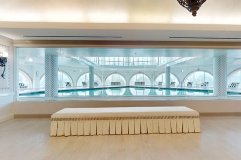 Indoor pool, a heated pool