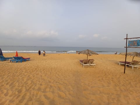 Sun loungers, beach towels