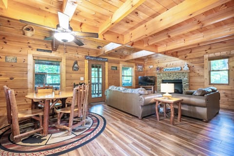 Rustic charm and comfort in Sevierville, Tennessee.
