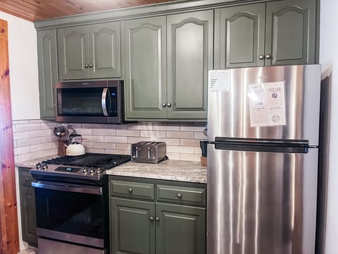 Cook with Confidence: Solitude’s updated kitchen features sleek stainless steel appliances and is fully stocked with everything you need—from cookware and dishes to extras like a crock pot, griddle, blender, and toaster. Whether you're making breakfast for a crowd or a cozy dinner in, you're all set.