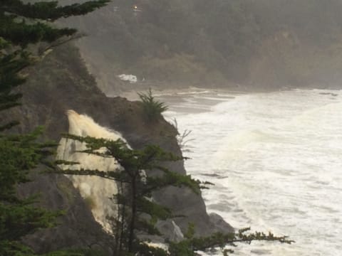 Our own Winter waterfall in Anchor Bay