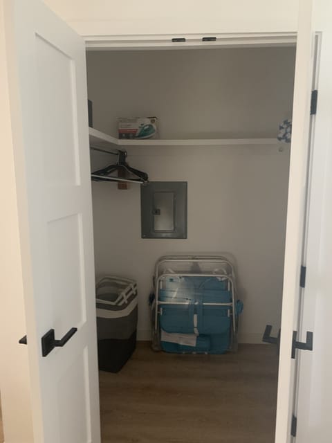 Walk-in closet in bedroom