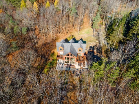 Drone footage of property